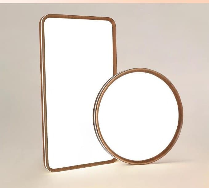 QS-XDD-GLQD-HTM-XBCFG-092 Walnut-colored thin side lighting
