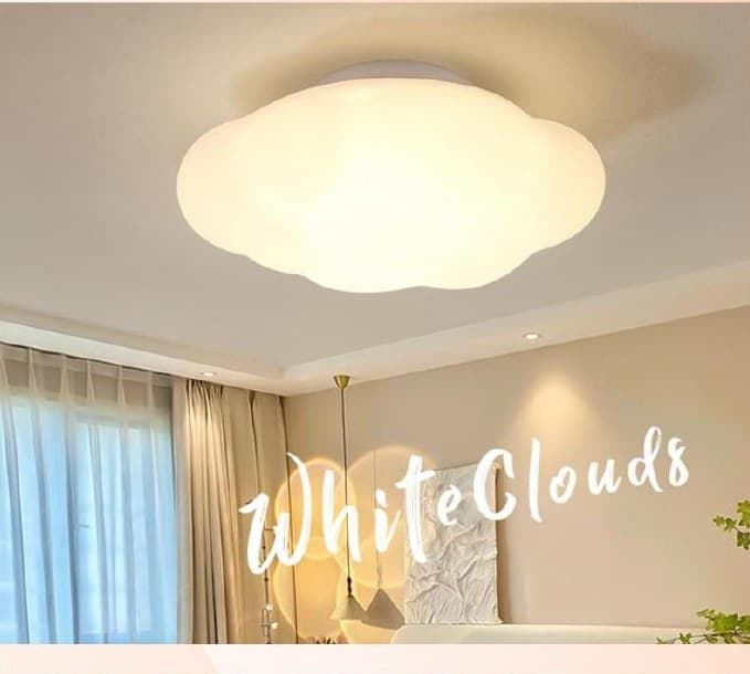 QS-XDD-WHZH-053 Net red white cloud ceiling light