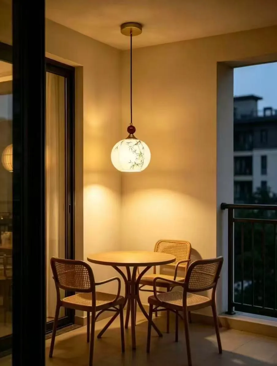 Decorative lighting installed in balcony application scene